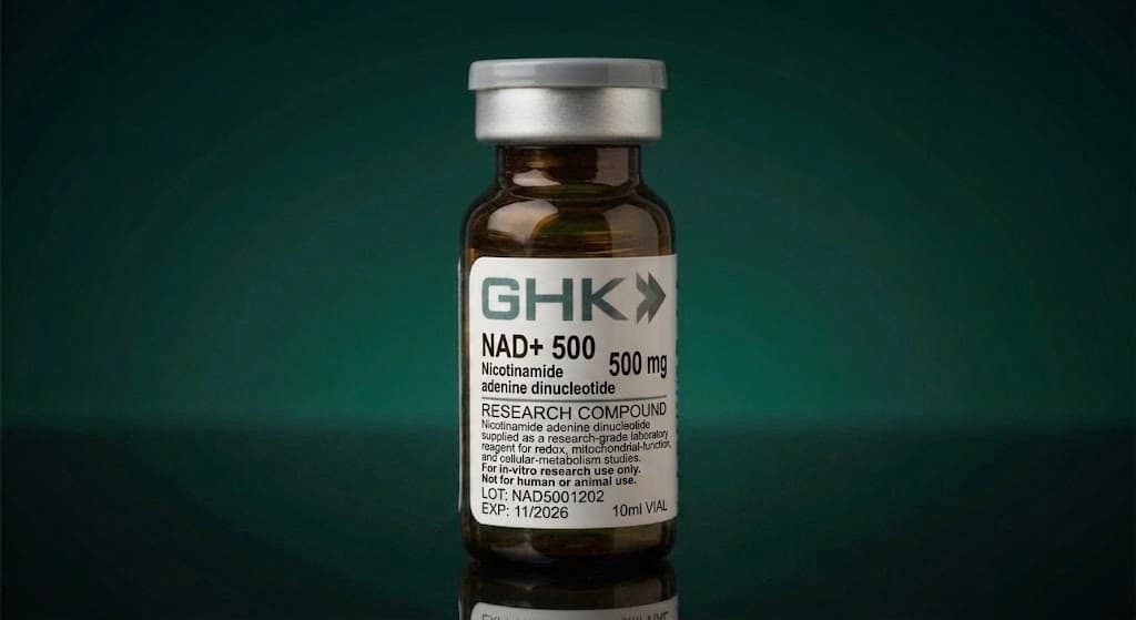 NAD+ 500 vial — research-grade laboratory reagent